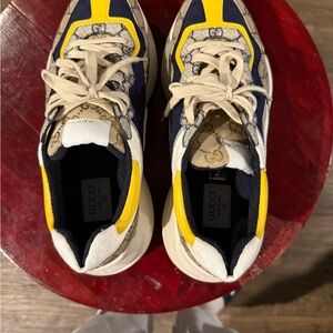 Gucci Yellow and Blue Chunky Sneakers